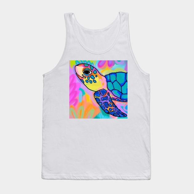 Happy Turtle Tank Top by ANDREASILVESTRI